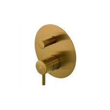 RONDO, Зовнішня частина вбудованого змішувача ванна/душ, brushed gold (100345125) RONDO, Зовнішня частина вбудованого змішувача ванна/душ, brushed gold (100345125)