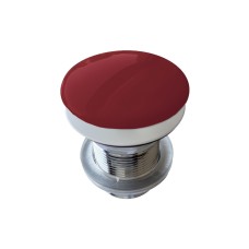 Клапан Клік-Клак для сифона з керамічною кришкою з переливом Rosso Rubens (PLTPCE)