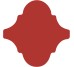 Плитка 15x15 Bondi/Gloss Arabesque Red-Bondi з колекції Bondi Bestile