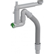 Сифон Smartloc, телескоп., для кух. мийки з накидною гайкою, гофра d50/40 Сифон Smartloc, телескоп., для кух. мийки з накидною гайкою, гофра d50/40