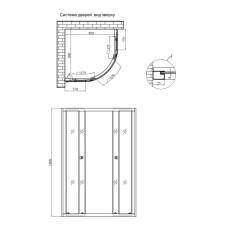Душова кабіна Cascad - S.G.90x90 см (без піддона) Душові кутки на любий вибір
