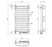 Электрическое полотенцесушитель ст. Грандис 480*1000 R Sensor черная ( А0056382 ) Navin