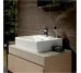 MEMENTO умивальник меблевий  60*42см, з отв, з переливом, Star White CeramicPlus