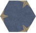 STELLA GOLD 22x25 (шестигранник) (плитка для підлоги та стін)