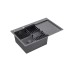 Кухонная мойка Kroner KRP Schwarze - 7849LHM PVD (3.0/1.0 мм) Kroner
