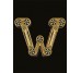 Декор 14,5x19,4 Lettera Nera W - Alphabet - 489920 з колекції Alphabet Versace