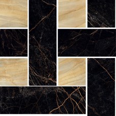 Мозаїка (29.1x29.1) 2404500 Mos. Chest. Nero-Oro - Marble з колекції Marble Мозаїка (29.1x29.1) 2404500 Mos. Chest. Nero-Oro - Marble з колекції Marble