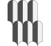Мозаїка Kobe Vent Borgh Nero Mar Ret - 23x32 DKPMV27BR Kobe з колекції Kobe Ascot