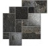 Мозаика 30x30 04011 Ragusa Nera Mix Lap/Nat Piemme Ibla из коллекции Ibla Piemme