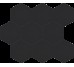 Плитка 27x33 Cambia black lappato heksagon (36729) Cerrad з колекції Cambia Cerrad