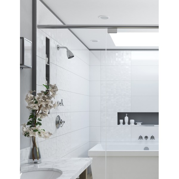 Плитка стінова Нз0451 Сатин Білий SATIN STR 30x60 код 6564 Голден Тайл Golden Tile