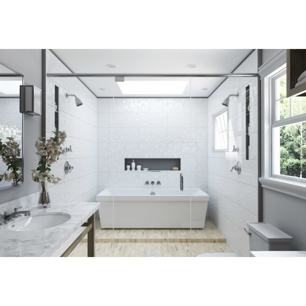Плитка стінова Нз0451 Сатин Білий SATIN STR 30x60 код 6564 Голден Тайл Golden Tile