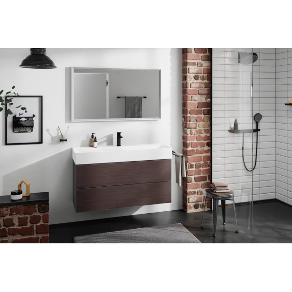Тумба под умывальник Xevolos E 1180/475 с 2-мя ящиками, Slate Matt Grey/Front Dark Oak (54186730)