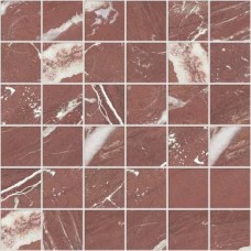 Мозаїка 29,75 * 29,75 Marble Cardinale Rosso Natural Mosaico 5 * 5 Для фасаду