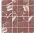 Мозаїка 29,75 * 29,75 Marble Cardinale Rosso Natural Mosaico 5 * 5 Apavisa