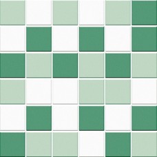 Мозаїка (30x30) M TR 09 Tr ghiaccio-33+Tr smeraldo-33+Tr giada-33 - Trasparenze Mix з колекції Trasparenze Mix Trasparenze Mix Керамічна плитка Vogue