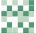 Мозаїка (30x30) M TR 09 Tr ghiaccio-33+Tr smeraldo-33+Tr giada-33 - Trasparenze Mix з колекції Trasparenze Mix Vogue