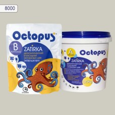 Двухкомпонентная эпоксидная затирка фуга для плитки и мозаики ТМ "OCTOPUS", цвет 8000 1,25 кг.