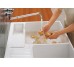 DOUBLE-BOWL SINK Кухонная мойка встраиваемая 90 см с двумя чашами без отверстия для смесителя (632391R1, White alpine glossy CeramicPlus