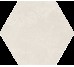 SIGMA WHITE PLAIN 21.6х24.6 (шестигранник) B-96 (плитка для підлоги та стін)