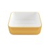 Раковина накладна  MALAGA, квадратна, білий/золотий, CE-39-013 Invena