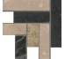 Декор (6x6) 045L305 Ang. Fasc. Marmo Bia.-Noce-Nero – Pietre Del Sole из коллекции Pietre Del Sole Elios