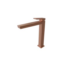SQUARE Змішувач для умивальника H-297 мм, керамічний картридж d25 мм, brushed copper (100281892)