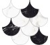 Мозаїка Capitol/Luxury White/Black Escama Pulido - 28x29 Capitol з колекції Capitol Halcon