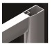 Бокова стінка до шторки Vesta Chrome S 700x1500 прозоре