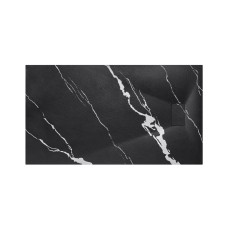 Піддон прямокутний VEXO MARBLE 160х90 чорний + сифон VEXO Сантехніка Besco