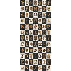 Декор 120x278 Письмо. Bian/Ner/Oro A - Maximvs - 63140 з колекції Maximvs Maximvs Керамическая плитка Versace