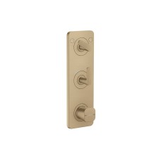 Термостат Axor Citterio C Cubic cut 380/120 для 2-х споживачів, Brushed Bronze (49701140) Термостат Axor Citterio C Cubic cut 380/120 для 2-х споживачів, Brushed Bronze (49701140)