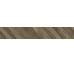 9L7180 WOOD CHEVRON LEFT 15х90 (плитка для пола и стен), коричневая