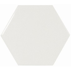 Плитка 10,1*11,6 Scale Hexagon Porcelain White Matt 22357
