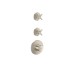 Термостат Axor One Cross для 2-х потребителей, Brushed Nickel (48712820)