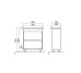 Тумба Валенсия 60 см с умывальником Frame Aqua Rodos