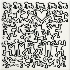 Декор (20x20) GFKHD01 - Game Of Fifteen: Keith Haring з колекції Game Of Fifteen: Keith Haring Ascot Game Of Fifteen: Keith Haring