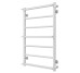 Рушникосушарка водяна Ladder П7 500х800 Deffi нержавіюча сталь (Білий, Бокове праве підключення) 