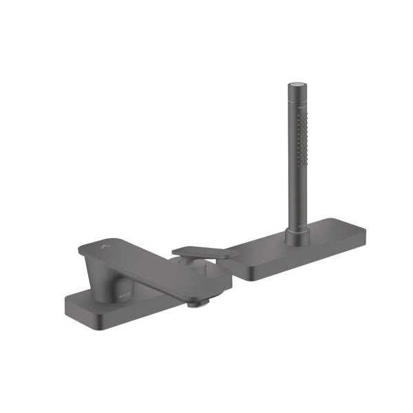 Смеситель Axor Citterio C врезной монтаж на край ванны 3 отверстия, Brushed Black Chrome (49430340)