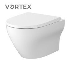 Унитаз подвесной Larga Pro Vortex с крышкой Slim дюропласт SZCZ1003426324 Унитаз подвесной Larga Pro Vortex с крышкой Slim дюропласт SZCZ1003426324