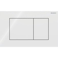 SIGMA40 SQUARE змивна клавіша для подвійного змиву, білий SIGMA40 SQUARE змивна клавіша для подвійного змиву, білий