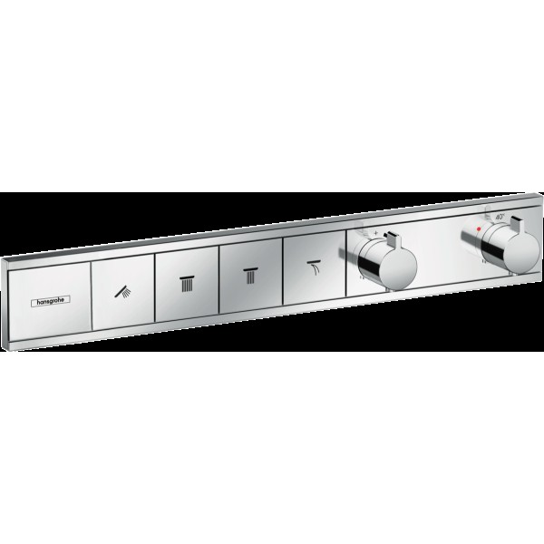 Термостат скрытого монтажа RainSelect на 4 клавиши, Chrome (15382000)