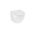 Унітаз підвісний безобідковий Kroner Harz WHI493736 RIMLESS з сидінням Slim Duroplast / Soft-close / Quick relase (KH493736WHIR) Kroner