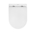 Унітаз підвісний безобідковий Kroner Harz WHI493736 RIMLESS з сидінням Slim Duroplast / Soft-close / Quick relase (KH493736WHIR) Kroner