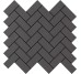 Мозаика 24,5x27,5 Mosaic Herring Liv'In Charcoal Black-Liv'in-DC5004 из коллекции Liv'in Aleluia