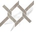 Мозаїка (29x32) 66043 Intreccio Grey Sat. Inserto Statuario - Mexicana з колекції Mexicana Cerdomus
