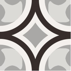 Декор 1 20x20 Patchwork BW Sant Agostino з колекції Patchwork BW Sant Agostino Patchwork Керамічна плитка SANTAGOSTINO