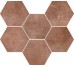 Плитка 18,2x21 Epoca Cotto Rosso R55S з колекції Epoca Ragno Ragno