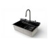 Кухонная мойка KARAFA-4 7546  черная из нержавеющей стали 75*46*22 BLACK ( А0059854 ) Insana