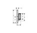 Термостат скрытого монтажа AXOR ShowerSelect ID Square HighFlow, Brushed Black Chrome (36774340)